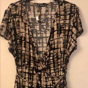 Fun, Trendy Plus Size Wrap Dress (2x)